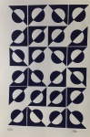 Athos BULCAO (1918-2008) - gravura, estudo de azulejos, medindo: 42 cm x 58 cm (sem moldura)