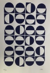 Athos BULCAO (1918-2008) - gravura, estudo de azulejos, medindo: 42 cm x 58 cm (sem moldura)