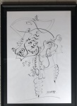 Saül STEINBERG (1914-1999) - nanquim s/ papel, medindo: 1,00 cm 70 cm