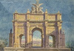 NICOLA ASCIONE - aquarela s/ papel, medindo: 56 cm x 40 cm e 76 cm x 56 cm