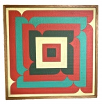 Ivan SERPA (1923-1973) - óleo s/ tela, Série Mangueira, datado 08.06.72, medindo: 43 cm x 43 cm 