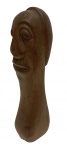 ARTE POPULAR - escultura em madeira, assinado na base GLAUCO, medindo: 32 cm alt.
