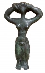 Sonia EBLING (1918-2006) - Enorme e rara escultura em bronze representando figura feminina, medindo: 1,20 m alt. x 66 cm comp.