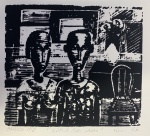 Gilvan SAMICO (1928-2013) - gravura, medindo: 21 cm x 30 cm (sem moldura)