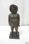 Escultura De Sancho Panza Em Bronze. MEDINDO: 39CM DE ALTURA.