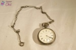 Relógio de bolso A.W. Co Waltham Sterling Silver vintage. Necessita revisão.
