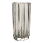 WIRKKALA, Finlandia - Modelo "Alpino". 3570 - Vaso de cristal moldado e lapidado. Marcado no verso. Séc. XX. 28 cm.