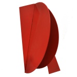 EMANOEL ARAÚJO  Sem Título. Escultura em chapa de aço. Ass. na base. 33 x 20 cm. Obra reproduzida no catálogo da exposição do artista, realizado entre em 2005 na Galeria Murilo Castro.