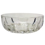 Saladeira de cristal francês translucida e circular. Séc. XX. 8 x 21 cm.