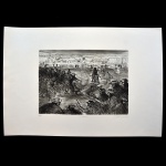 SAVERIO CASTELANO (1934 – 1996) - `Conflito`. Litogravura. Tiragem nº 3/100. Ass cid. 1987. 50 x 70 cm. Pintor, desenhista e gravurista (litógrafo). É considerado um dos pioneiros no uso da computação em arte. Começou estudando desenho com Poty Lazzarotto nos Cursos do Museu de Arte de São Paulo em 1952. E em 1955 estudou gravura com Livio Abramo na Escola de Artesanato do Museu de Arte Moderna de São Paulo - MAM, ano em que também foi aprovado nos exames vestibulares da Faculdade de Arquitetura e Urbanismo da Universidade de São Paulo - FAU, onde se formou. Trabalhou como colaborador no Escritório de Arquitetura do arquiteto Jorge Wilhein de 1959 até 1961, onde teve os primeiros contatos com artistas como: Mario Gruber, Marcelo Grassamn, Flávio Motta e Aldemir Martins, que o incentivam a prosseguir seu trabalho. Frequentou os ateliês de Gravura da Fundação Armando Álvares Penteado - FAAP. Em 1972 em uma viagem à Inglaterra. Elaborou projeto para uma escultura em acrílico nos ateliês da Saint Martin School of Art, onde manteve contato com o escultor Anthony Caro e com o crítico de arte Guy Brett.
