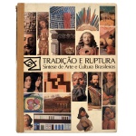 Tradição e Ruptura: Síntese de arte e cultura brasileiras. Autor: Roberto Muylaert e outros. Editado pela Fundação Bienal de São Paulo, 1985. Este livro traz uma síntese sobre a arte e a cultura de nosso país. Nessas 308 páginas este livro apresenta os seguintes períodos: Pré-Colonial, Descobrimento, Século XVI, Século XVII, Século XVIII, Século XIX, Modernismo, Arte Contemporânea até metade dos anos 70. Capa dura, lombada com restauro, parte interna levemente amarelada, altamente ilustrado.