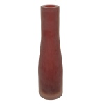 `Solifleur` de cristal na cor vermelho fosco. Séc. XX. 30 cm.