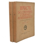 MARCAS DE CONTRASTES E OURIVES PORTUGUESES. Volume 1 Século XV a 1887 e Volume 2 1887 a 1950. 2 volumes. Manuel Gonçalves Vidal. Imprensa Nacional, Casa da MoedaLisboa 1974.