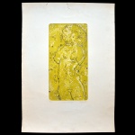 IZAR DO AMARAL BERLINCK (São Paulo, 1918-?) – `Vênus Ninfa`. Lithogravura. Tiragem nº 3/100. Ass cid. Datado 1971. Titulado. 66 x 48 cm. Pintor e gravador, citado no Itaú Cultural.