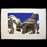 `My Konos`. Litogravura. Tiragem nº 3/100. Ass cid. Datado 1973. 53 x 78 cm.
