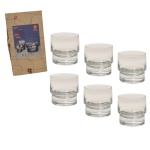 Conjunto de seis copos para whisky de cristal da marca Klubi  Design Harri Koskinen. INTALA  Finland. Acondicionadas na caixa original. 9 cm.