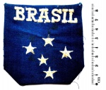 Colecionismo - Antigo bordado do Uniforme Olímpico brasileiro. Peça em muito bom estado de conservação e bastante sólido. O bordado mede 8,7 cm X 8,5 cm.