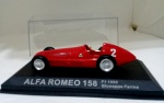 Miniatura Alfa Romeo 158 – escala 1/43 - F1 – 1950 – Giuseppe Farina - usada, muito bem conservada, na embalagem.