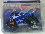 Miniatura Moto Yamaha Go Factory Race Team 2005 - escala 1/18 - usada, muito bem conservada, na embalagem.