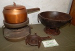 Lote com 03 peças em metal. (desgastes)