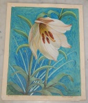 Pintura acrilica em papel cartão  (sem moldura).  med. 31 x25 cm