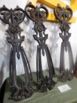 Lote com 03 fragmentos de ferro fundido. med.63 x18 cm *Vide também outros  disponíveis no  lote 44 e 324.