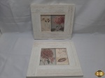 Par de porta retratos em madeira da Tok e Stock. Medindo a moldura 35,5cm x 30,5cm e a foto 20cm x 15cm.
