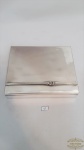 Caixa porta joia em prata 90  interior em madeira. Medida 18,5cm x 15cm