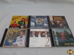 Lote de 6 cd's originais, composto de Louis Amstrong, Gilberto Gil, etc.