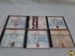 Lote de 6 cd's originais da coleção Jóias da Música, contendo os volumes 1, 3, 6, 7, e o volume 5 da coleção Tenores.