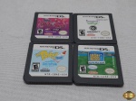 Lote de 4 cartões de Nintendo DS, composto de Bolt, High School Musical 2, etc.