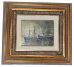 WILLARD- oleo / tela marinha datado 1993 medindo 22 x 27 cm