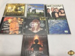Lote com 7 cds originais, composto de Lulu Santos, La Môme, etc.