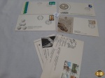 Lote composto de 8 envelopes com selos "primeiro dia de circulação".