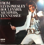 LP ELVIS PRESLEY - BOULEVARD, MEMPHIS, TENNESSEE (RECORDED LIVE) / GRAVADORA RCA VICTOR / 1976