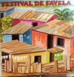 LP FESTIVAL DE FAVELA / GRAVADORA TOP TAPE / 1989 / COM ESCRITAS EM CANETA NA CAPA