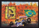 Brasil 1988 - Nelson Piquet,  bloco filatélico sem carimbo com goma!