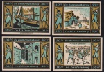 Alemanha 1921 - Série de 4 notgelds em perfeito estado de conservação!