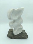 E. Savieto sem assinatura - Escultura em pedra  - medidas: 28 x 14 cm