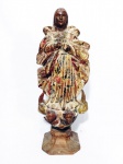 Nossa Senhora da Conceição - Arte sacra - Peça em madeira com policromia original de época .Medida: 27 cm