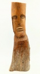 Escultura em madeira assunada de Jarline Silva - Vale do Catimbau - PE - Medida: 39 cm - Arte popular