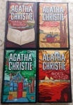 Coleção Agatha Christie - 4 volumes - Capa dura - `UM CORPO NA BIBLIOTECA ` - `CEM GRAMAS DE CENTEIO` - `NÊNEMIS `- `MORTE NO NILO` - No estado (Jub)