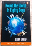 Round the world in Eighty Days - Jules Verne - EM inglês - 118 págs - No estado (Jub)