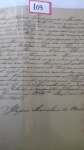 DOCUMENTO PAÇO IMPERIAL, 1846. Assinado por Joaquim Marcelino de Brito ao sr. Félix Emílio Taunnay.