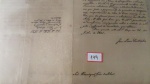 DOCUMENTO - Carta da Regência em nome do Imperador, requerendo pagamento do sr. Fleury, mestre caldeireiro, assinado por José Lino Coutinho, datada de 1831.