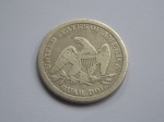 KM#64 - ANTIGA MOEDA DE PRATA ( U.S.A ) LIBERDADE SENTADA 1/4 DÓLAR DO ANO DE 1841 LETRA " O " OHIO   PRATA 900 / 24,3 mm / 6,5 g  FORAM CUNHADAS 452.000 PEÇAS