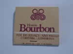 FILUMENIA - ANTIGA CAIXA DE FÓSFOROS DE BOLSO " HOTÉIS BOURBON " CONTEM OS PALITOS