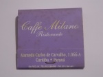 FILUMENIA - ANTIGA CAIXA DE FÓSFOROS DE BOLSO " CAFFE MILANO RISTORANTE " CONTEM OS PALITOS