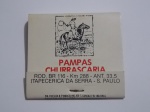 FILUMENIA - ANTIGA CAIXA DE FÓSFOROS DE BOLSO " PAMPAS CHURRASCARIA " CONTEM OS PALITOS