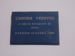 FILUMENIA - ANTIGA CAIXA DE FÓSFOROS DE BOLSO " CANTINA VESUVIO " CONTEM OS PALITOS